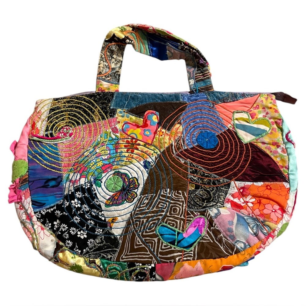 Custom made patchwork handbag